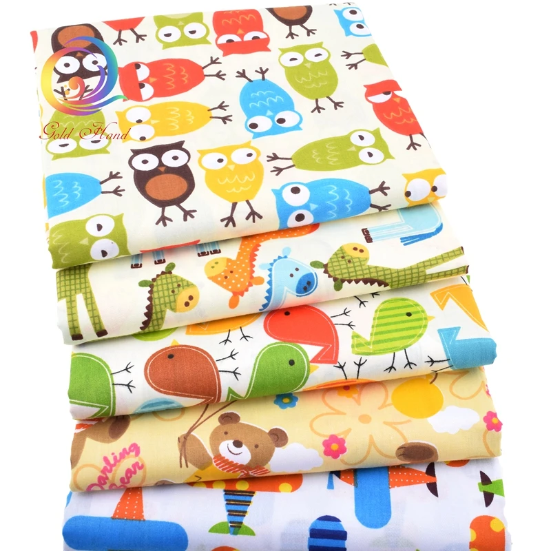 Haisen саржевая хлопчатобумажная ткань с мультяшным принтом шитье своими руками