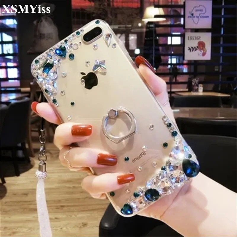 Роскошный Алмазный жесткий футляр XSMYiss для Samsung Galaxy J8 J6 J4 Plus 2018 J3 J5 J7 2015 2016 2017 Prime