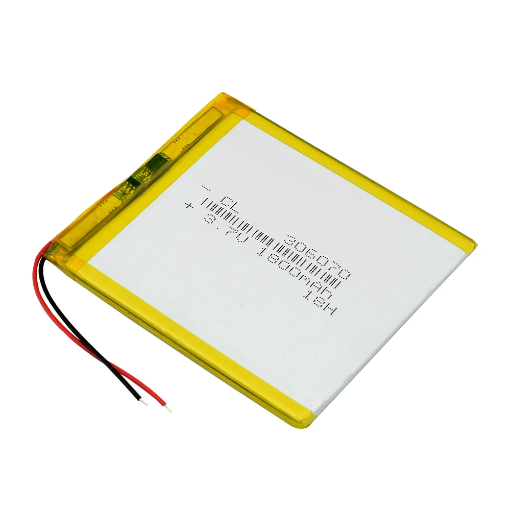 3 7 V 1800mah 306070 литиевая батарея для PSP PDA GPS DVR электронная книга планшетный ПК
