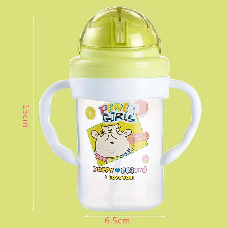 Детская кружка для кормления Baby Cup дети учатся для кормления питья воды соломенная ручка бутылки Mamadeira Сиппи учебный Поильник 280 мл