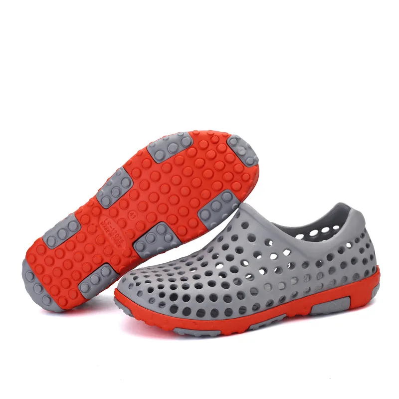 Большие размеры 45 мужские летние сандалии водонепроницаемые садовые шлепанцы с