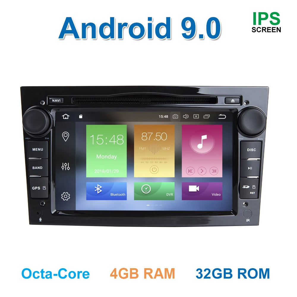 4 ГБ ОЗУ Android 9 автомобильный DVD мультимедийный плеер для Vauxhall Opel Astra Antara Vectra Corsa Zafira