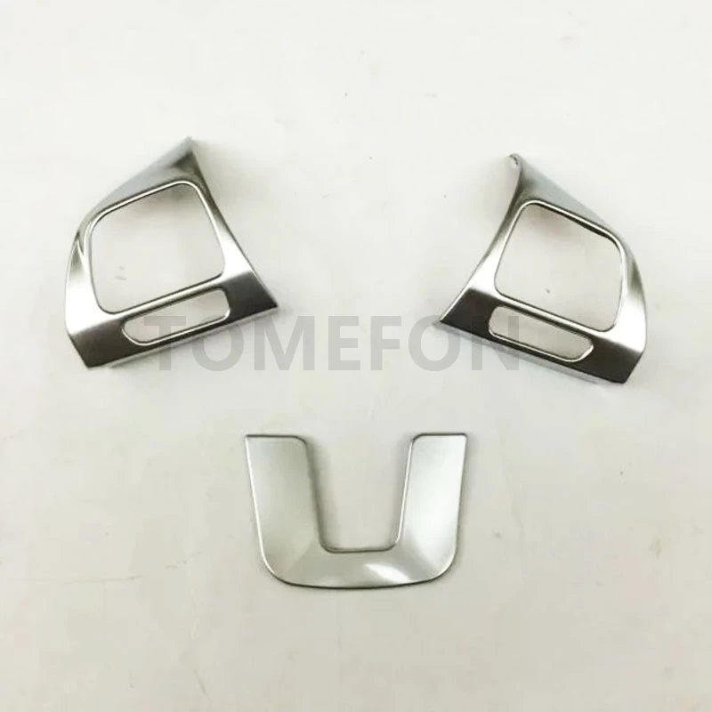 TOMEFON ABS Хромированная декоративная накладка на руль для VW MK6 Golf 6 Polo Passat B6 CC Tiguan 2010-2013 Touran 3 шт