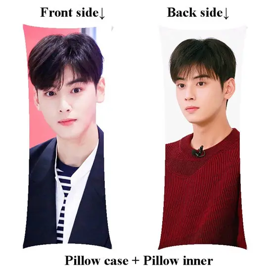 picture Новая Kpop boyfriend Cha EunWoo Длинная Подушка для домашнего тела, включает в себя внутреннюю подарочную подушку для девочек, индивидуальная печать, две стороны - Цвет: picture