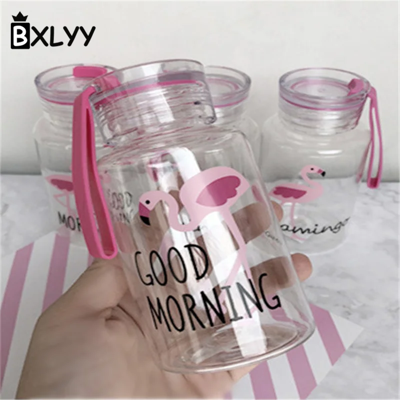 Новинка креативный пластиковый мини Фламинго BXLYY 300 мл портативное украшение для