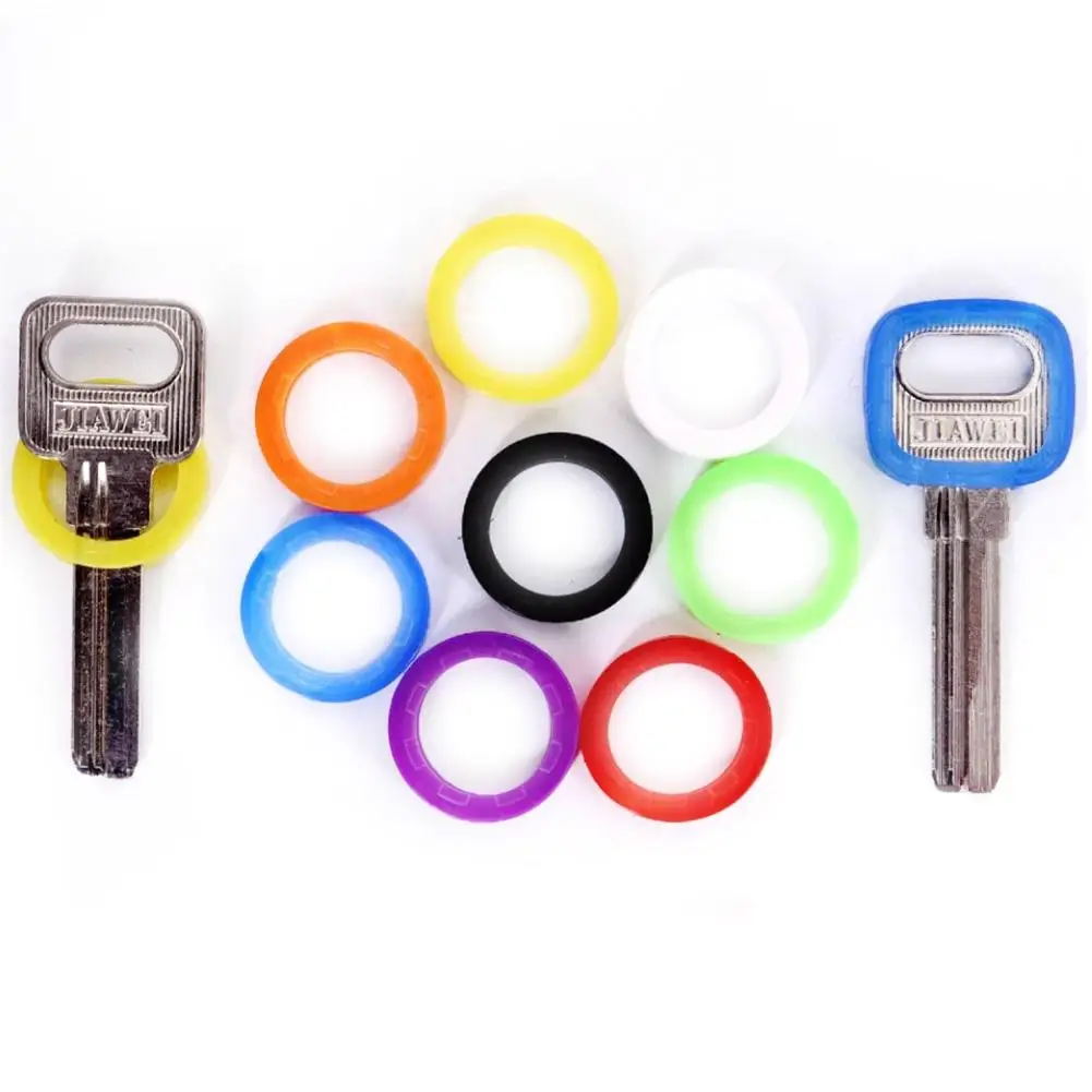 8 шт./компл. Красочные Эластичные Полые Силиконовые Крышки для ключей Топпер