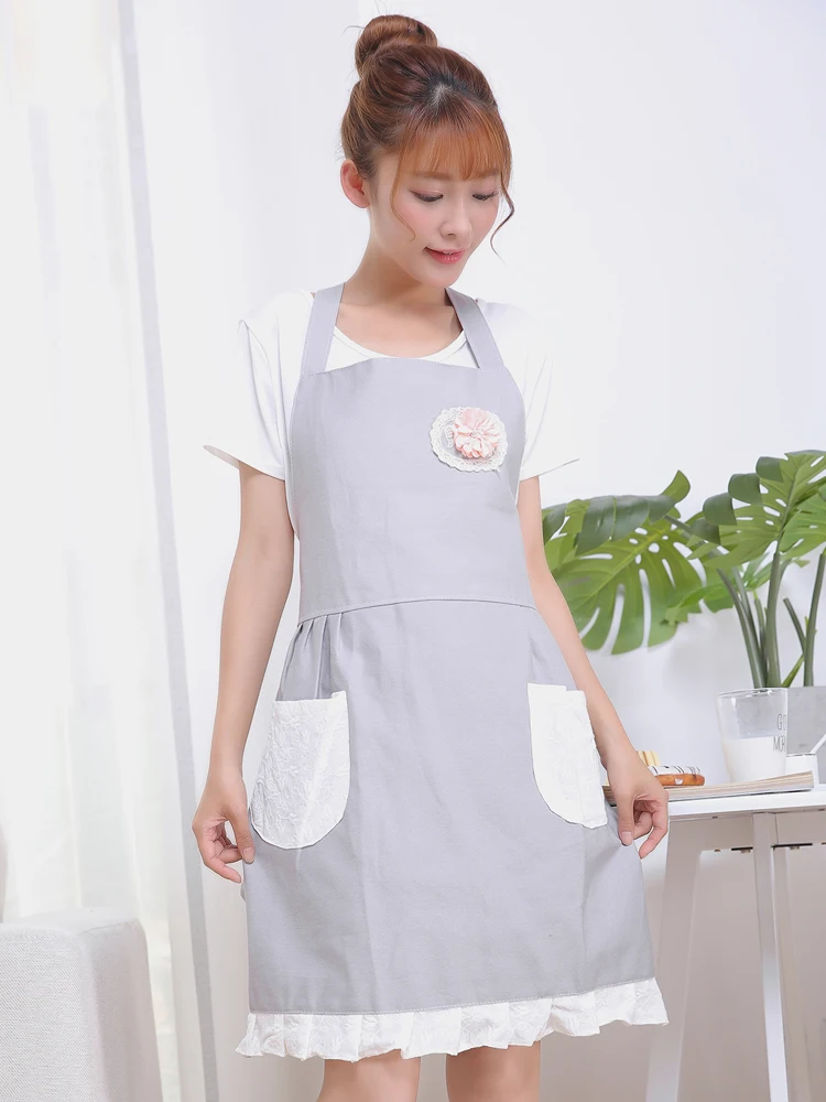 Фартук корейская мода Кухня Водонепроницаемый для взрослых милый дизайн ногтей