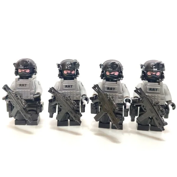 RRT Гонконгская железная дорога ответная команда Swat Полиция военное оружие playmobil Город Мини фигурки части блоки модель игрушки и хобби