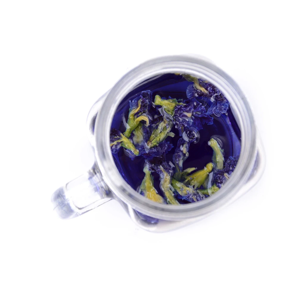 2019 чай Clitoria Terna из гороха с синей бабочкой сушеный цветок kordofan Таиланд. Высокое