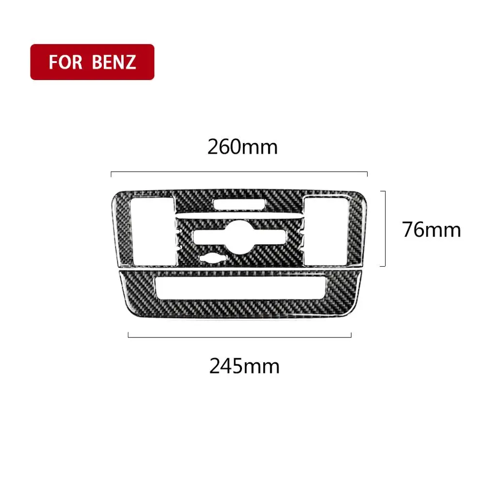 TPIC CD панель управления кондиционер автомобиля из углеродного волокна наклейка