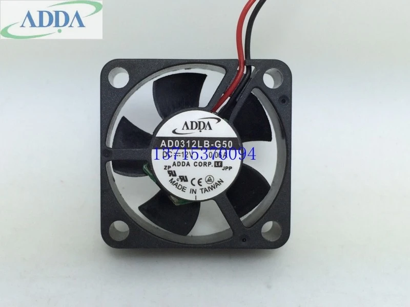 Для ADDA AD0312LB G50 3010 двухшаровой вентилятор 3 см 12В бесшумный вентилятор|12v silent fan|silent