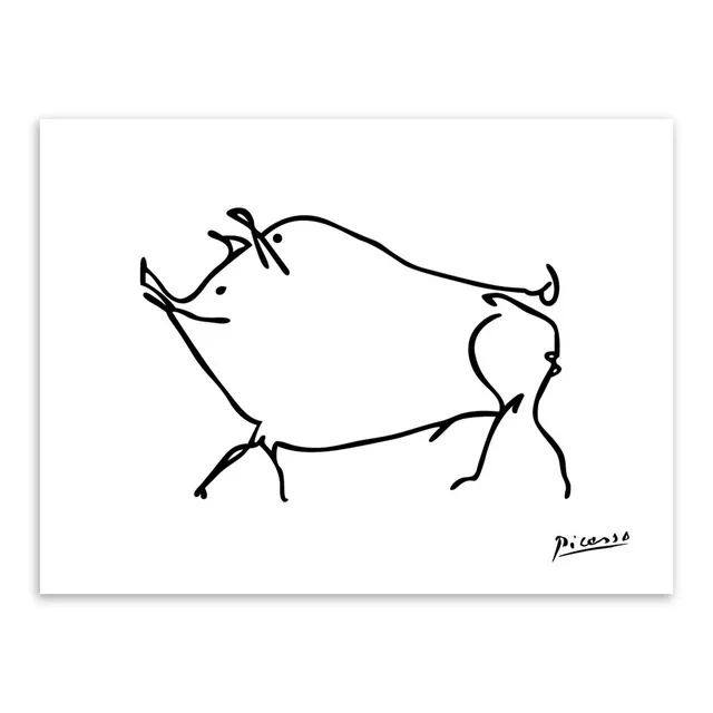 Picasso Abstrato Animal da Mouse minimalista Grande холст художественный принт плакат Retrato Da Parede Camel