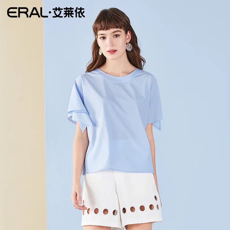 ERAL Для женщин новые летние Однотонная повседневная обувь Галстуки рукавами