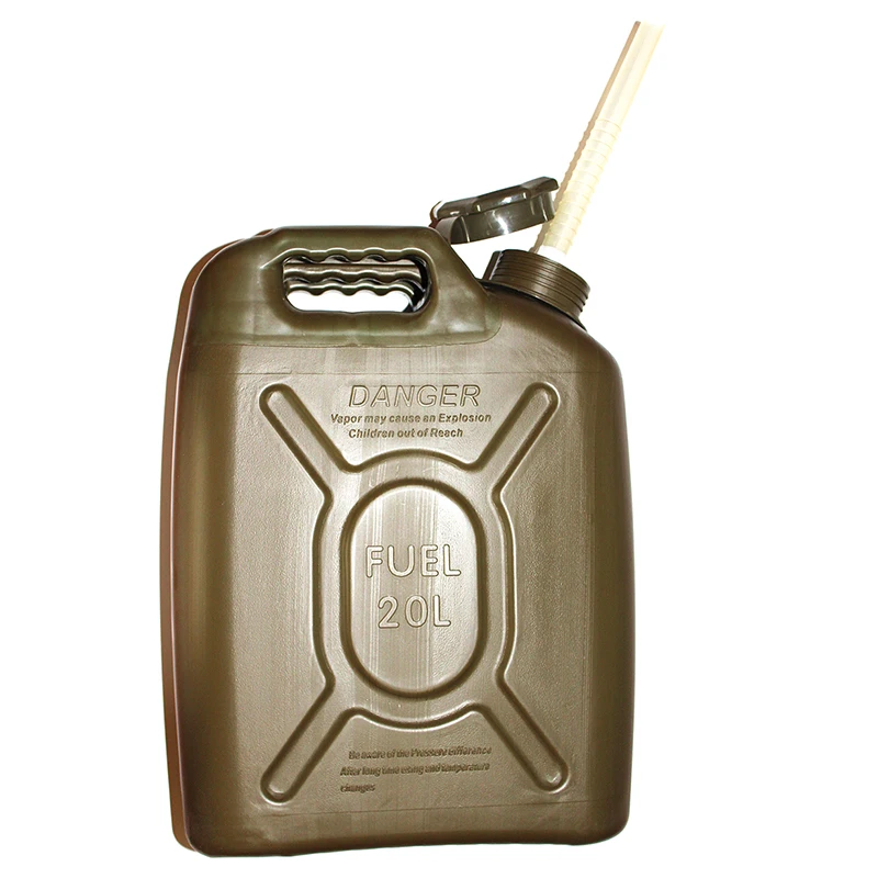 20L PVC Petrol Tank 5GAL Fuel Can Jerrycan Oil Canister Gasoline Container Bucket