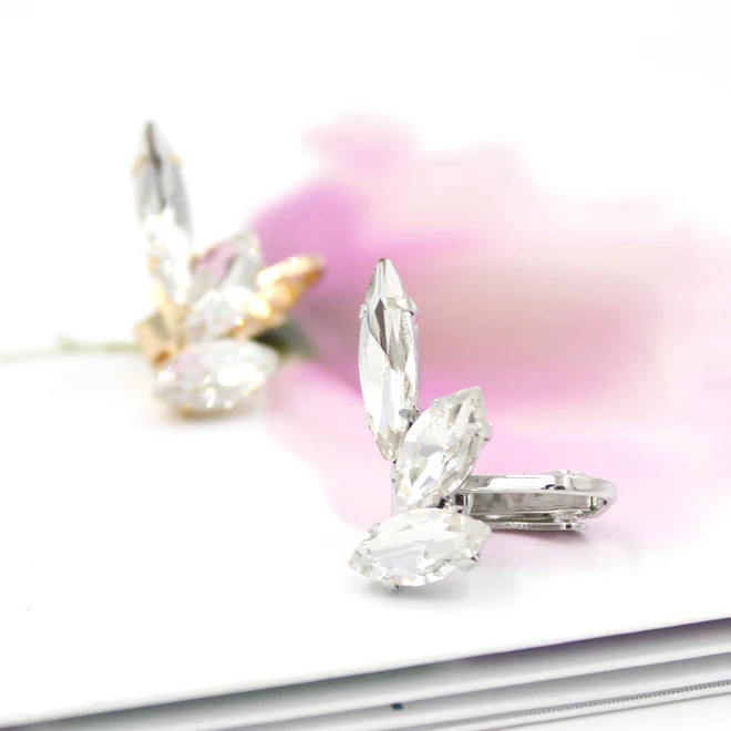 Модные Кафф 1 шт Панк блестящие изысканный Стразы с украшением в виде кристаллов