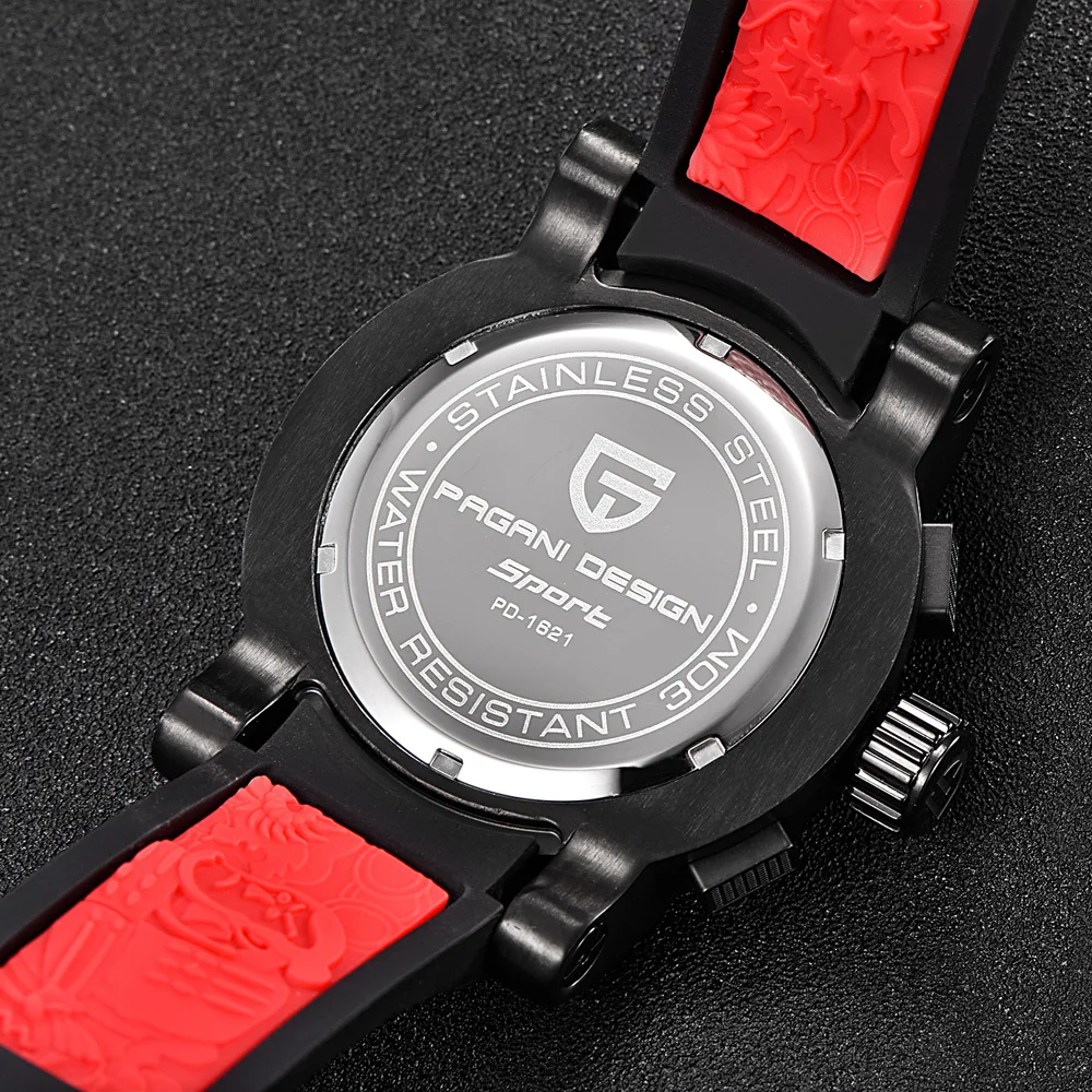 Часы наручные PAGANI Мужские кварцевые брендовые популярные многофункциональные