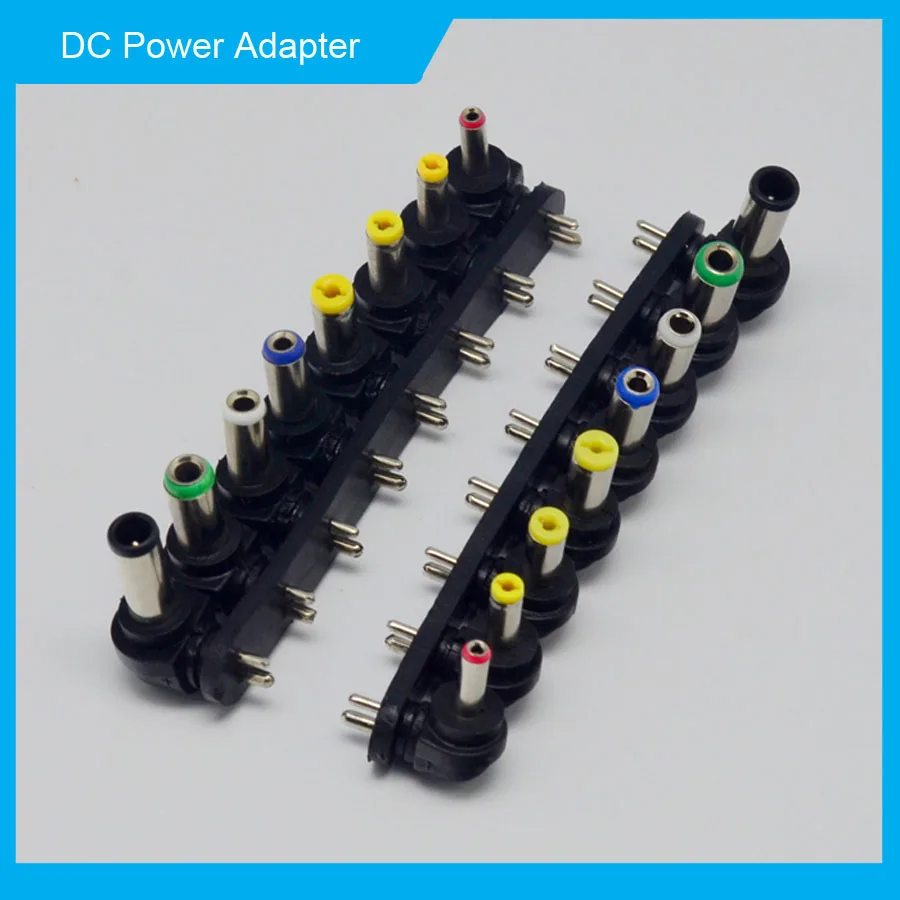 8 шт./компл. универсальный адаптер Круглый 2Pin штекер в DC вилки питания для