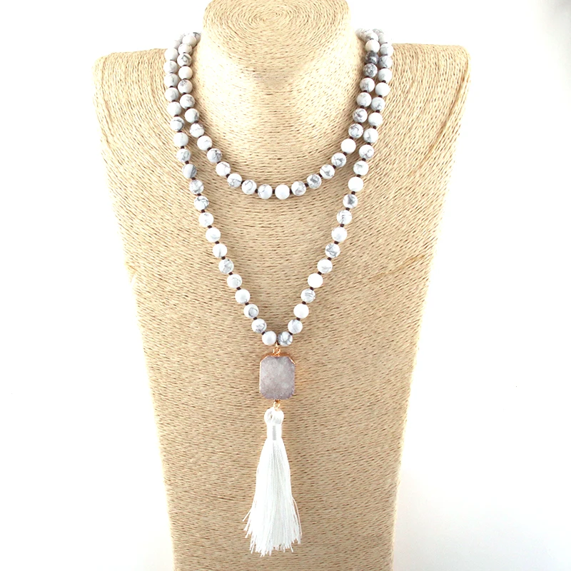 MOODPC модные богемные ювелирные изделия 108 бисерные камни узелковые натуральные