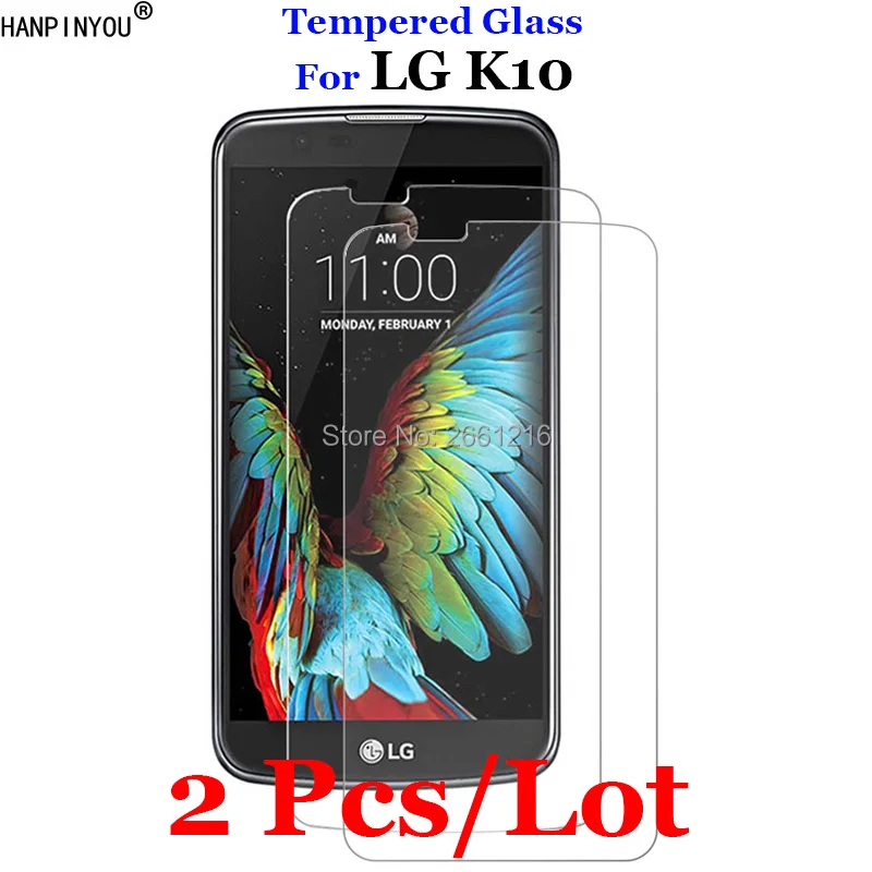 2 шт./партия для LG K10() закаленное стекло 9H 2.5D Премиум Защитная пленка для экрана для LG K10 LTE K410 K420N K430 K430ds K 10 5,3"