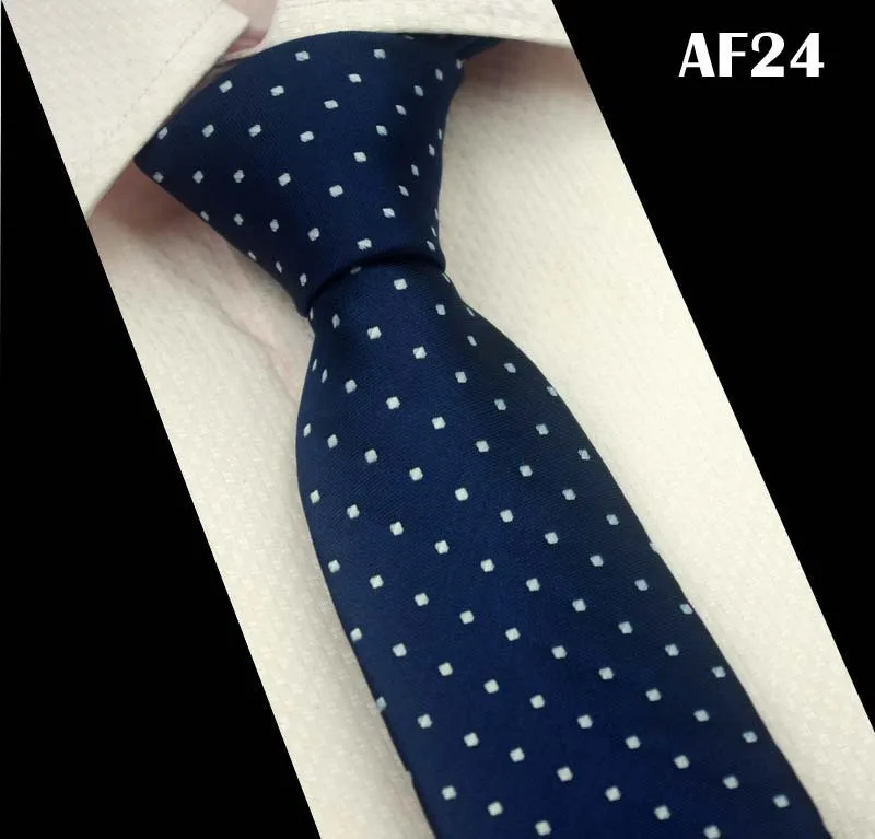 Мужской галстук для свадьбы SCST черный с принтом в горошек желтый золотой