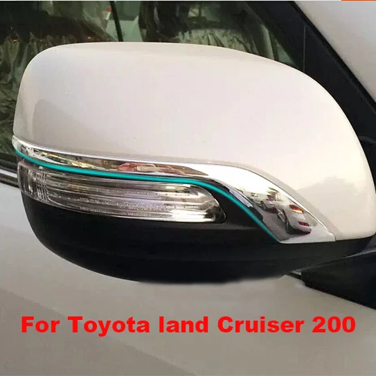 

Luhuezu ABS Chrome Rear View Side Mirror Cover Trims For Toyota Land Cruiser 200 FJ200 2010-2016