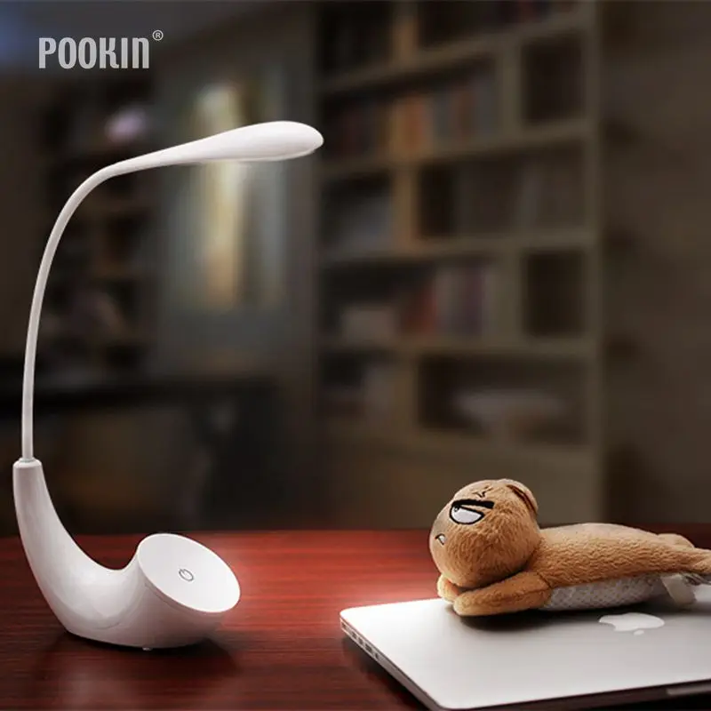Новинка 2017 светодиодная настольная лампа POOKIN 5 Вт в пост. Тока USB зарядка для глаз 3