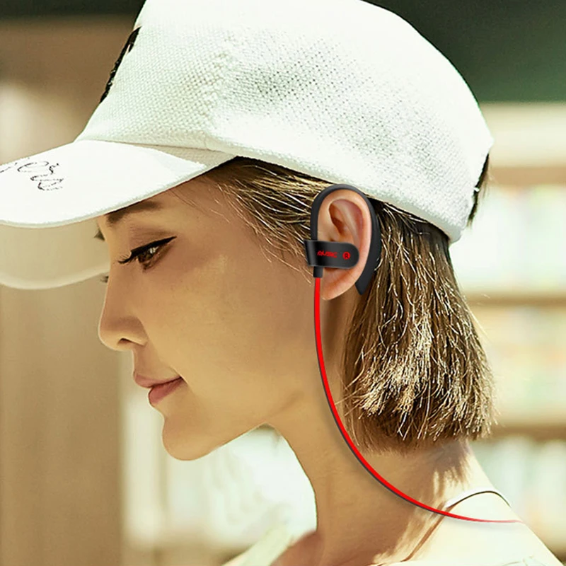 Гарнитура с шумоподавлением Bluetooth беспроводные стерео наушники спортивные