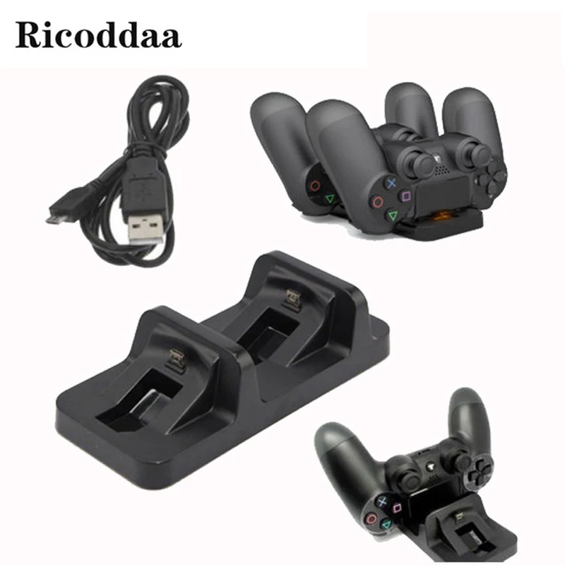 Зарядка через usb Док станция Подставка для PS4 игровой контроллер Зарядное
