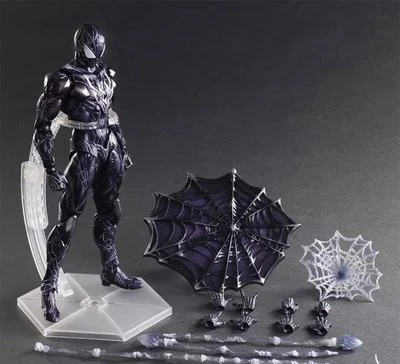 Black Spider FC-1 Мстители 4 final battle PA сменили на die Железный человек Человек-паук яд Marvel ручная игрушка модель в виде персонажа "фигма" Горячая фигурка - Цвет: Black Spider
