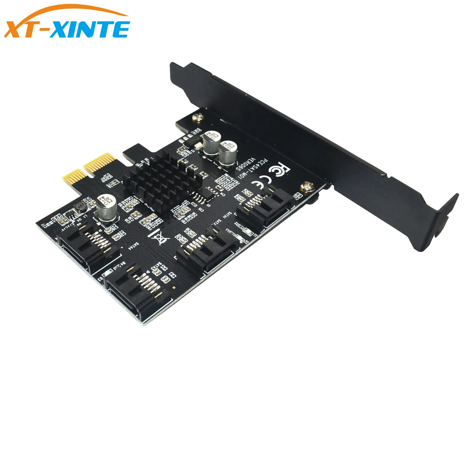 PCI-e для SATA 3,0 4 порта 6G плата расширения PCIE SATAIII 3,0 адаптер конвертер для HDD SSD IPFS для Marvell 88SE9215