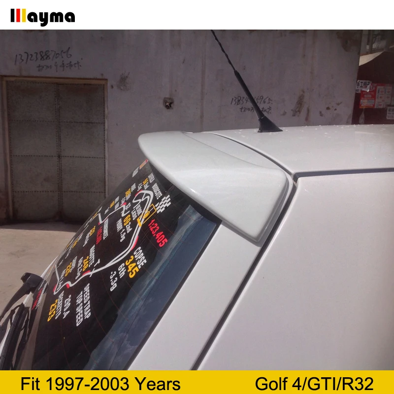 R32 стиль ABS крыша крыло спойлер для VW Golf 4 Хэтчбек GTI 1997-2003 год матовый серый MK4 спойлер на крыше