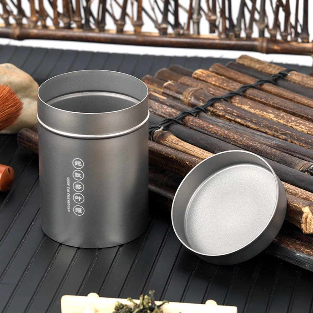 Портативный водонепроницаемый контейнер титановый оловянный чехол для хранения