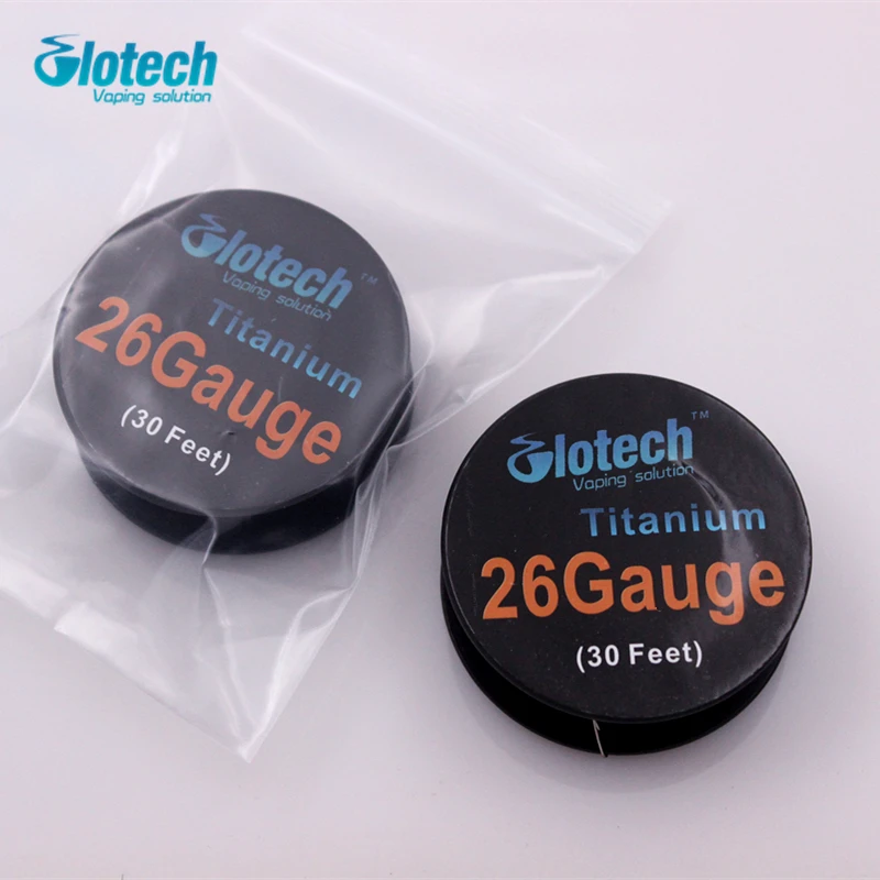 Glotech 5 рулонов * 10 м/рулон титана провода отопления для электронного кальяна RDA RBA