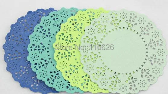 200 шт./лот диаметр 11 5 см милые кружевные бумажные салфетки для свадьбы/Вечеринки