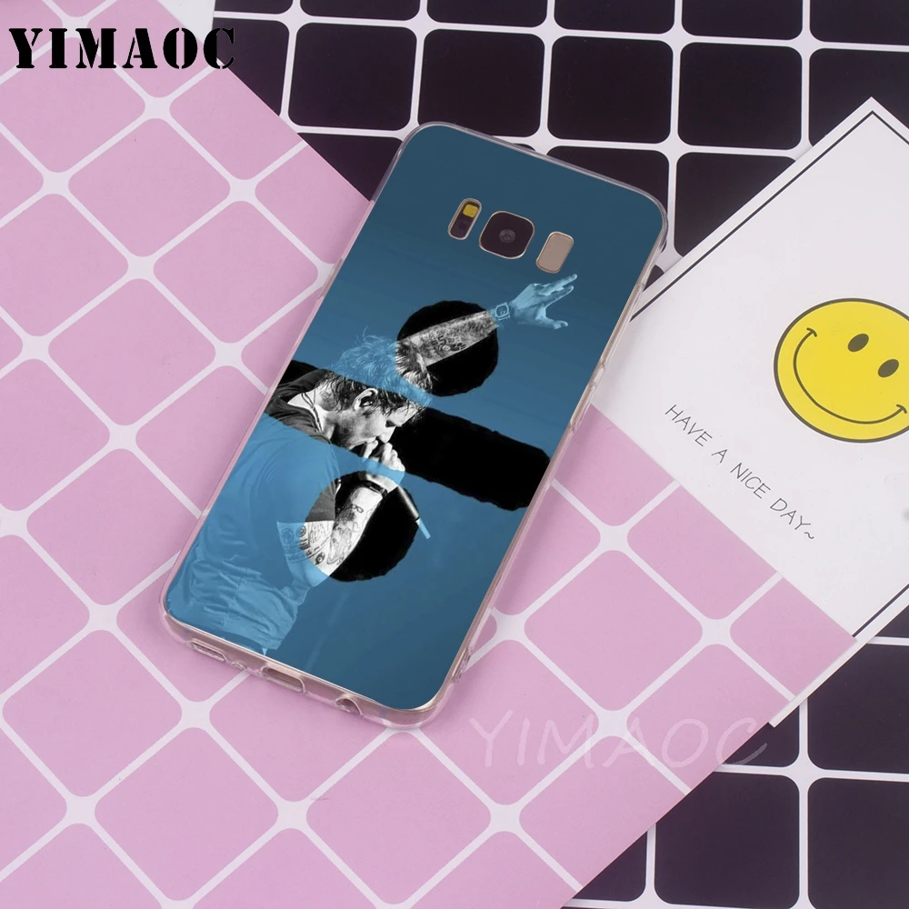 Мягкий чехол YIMAOC Ed Sheean из ТПУ для Galaxy j3 j5 j6 j7 A5 2016 2017 A6 A9 2018 Note 8 9 S7 edge S8 S9 S10 Plus S10e |