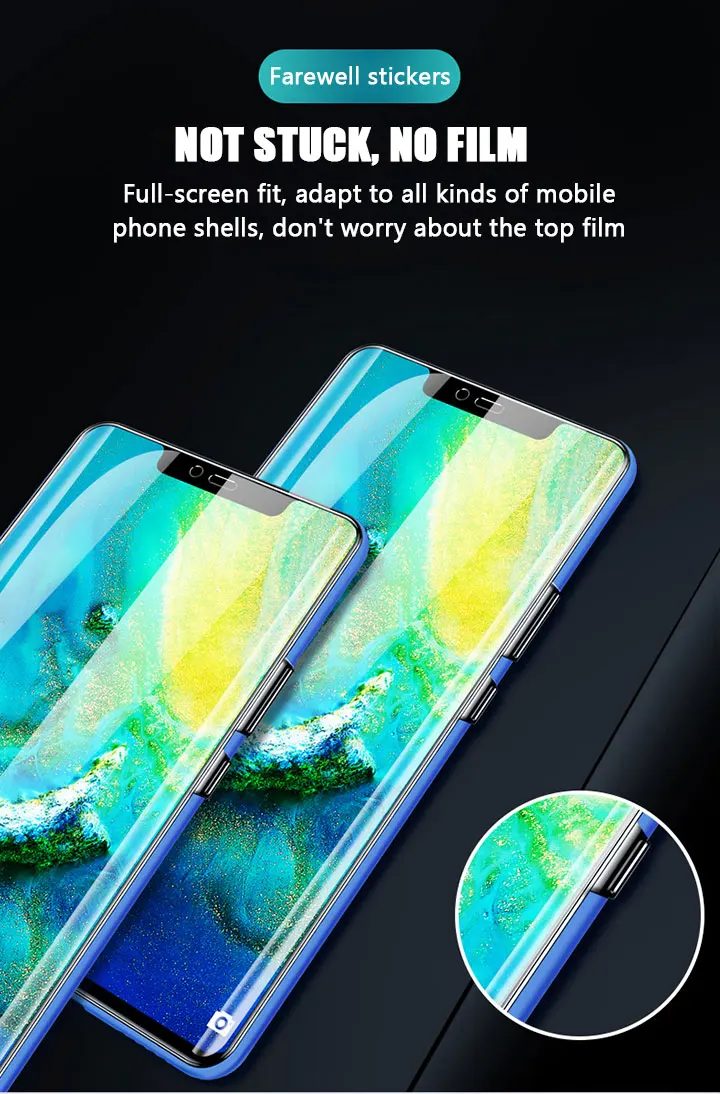 Мягкая Гидрогелевая Защитная пленка для экрана huawei P20 P30 Lite профессиональная защитная пленка для huawei Mate10 20 Lite Pro пленка не стекло
