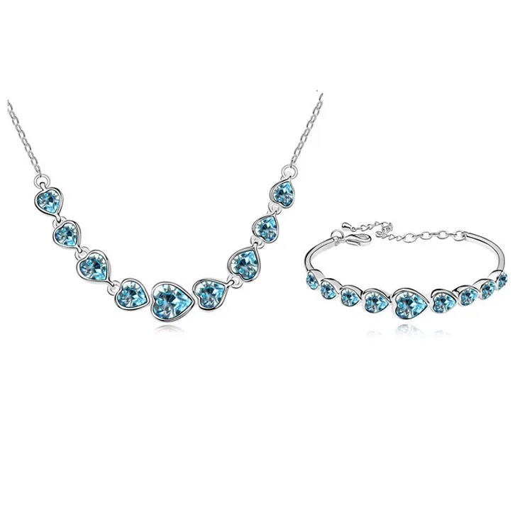 Подлинные элементы Сваровски с кристаллами от SWAROVSKI колье браслет женские