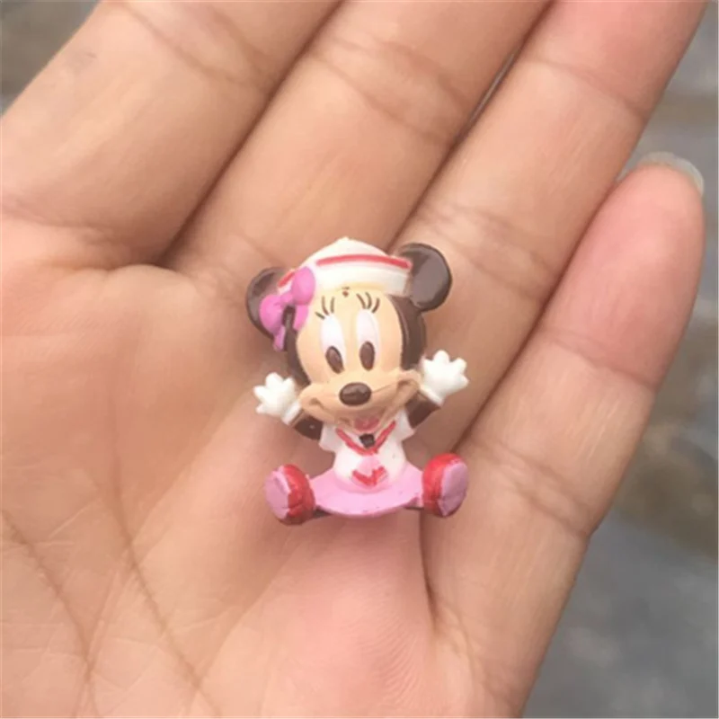 minnie 100 шт./лот 2,5 см классический Сейлор Микки и Минни Маус очень маленький рисунок игрушечные лошадки милый minine microlandschaft цифры - Цвет: minnie