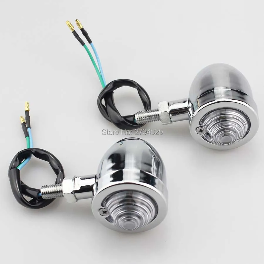 Бесплатная доставка хромированный мигающий Янтарный ретро-индикатор сигнала