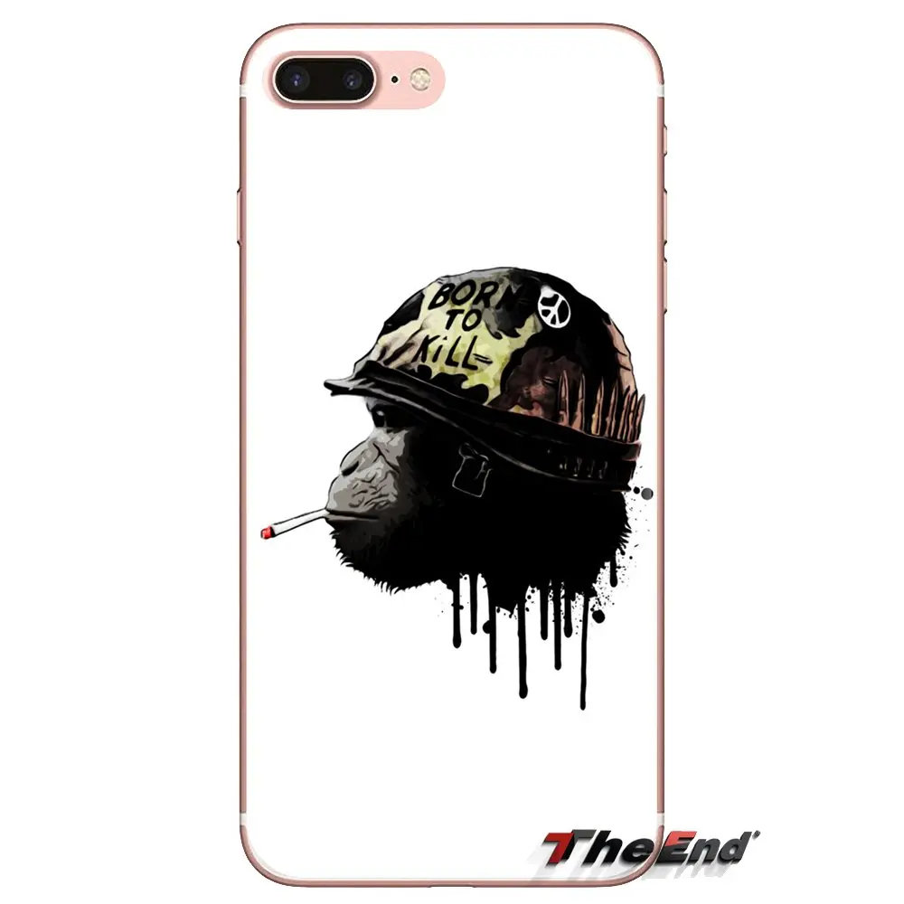 Мягкая металлическая куртка Born To Kill для Sony Xperia Z Z1 Z2 Z3 Z5 compact M2 M4 M5 C4 E3 T3 XA Huawei Mate 7 8 Y3II