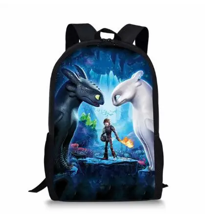 Мультфильм Dragon 3D печать рюкзаки пенал 3 шт. портфель школьные сумки для мальчиков