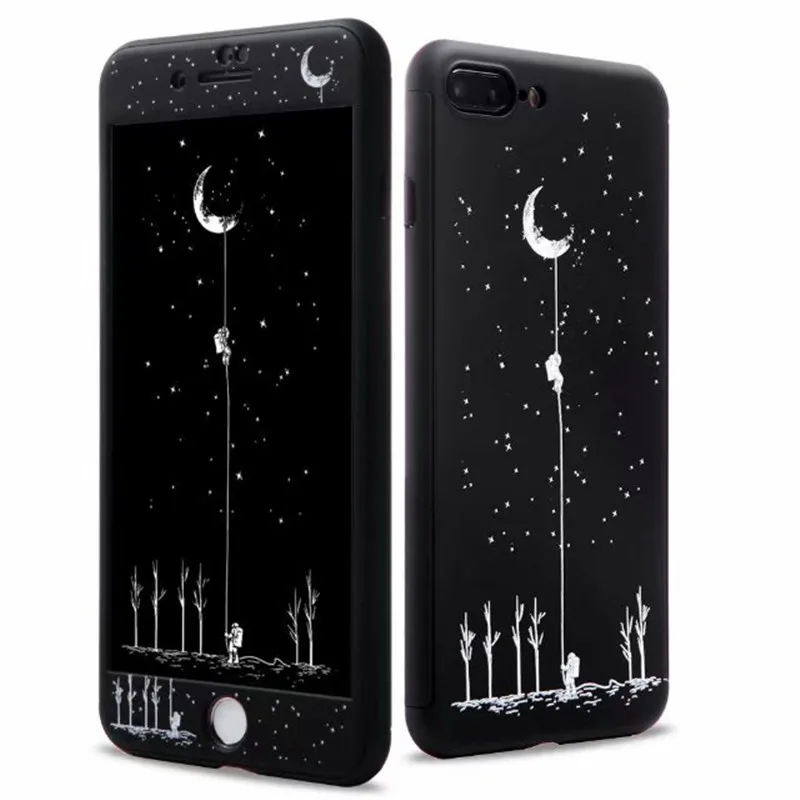 Модный чехол с полной защитой на 360 градусов для iPhone 6, 6 S, 7, 8 Plus, XS Max, XR, X, Твердый чехол из поликарбоната с изображением мультяшных животных слона