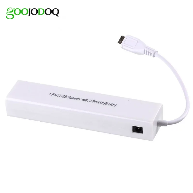 Микро USB 2 0 хаб к RJ45 сетевая карта LAN адаптер Ethernet 100 Мбит/с 3 портами для Android