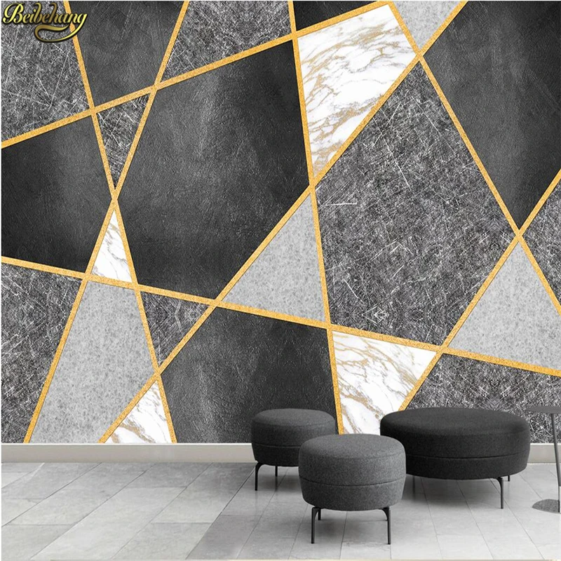 

beibehang Custom photo wallpaper murals modern minimalistic mosaic geometric marbling tv sofa backdrop papel de parede