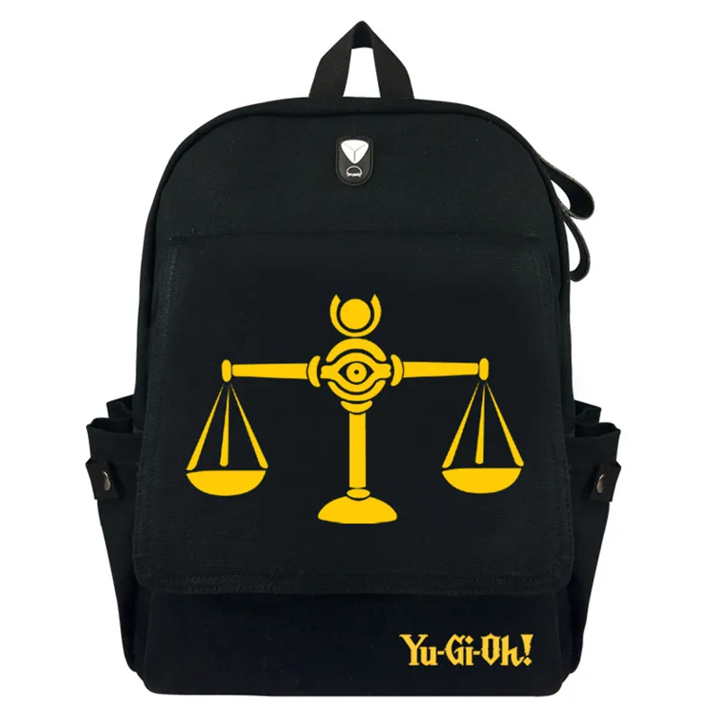 

Yu Gi Oh Japan Anime Canvas Backpack Laptop Bag School Bag Shoulder Bag Travel Cosplay Bag With Earphone hole Durable