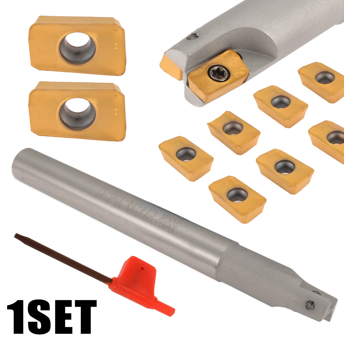 1 шт. BAP 300R C14 14 130 сменный фреза из легированной стали + 10 APMT1135PDERDP вставки прочные