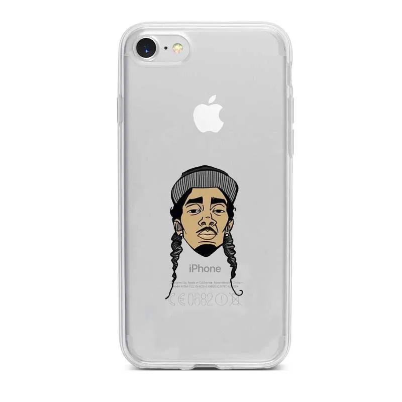 Американский рэппер Nipsey Hussle Прозрачный Силикон ТПЭ мягкий чехол для телефона iphone 5 6 7 8 Plus X XS XR Xmax чехол Fundas Cover - Цвет: TPU