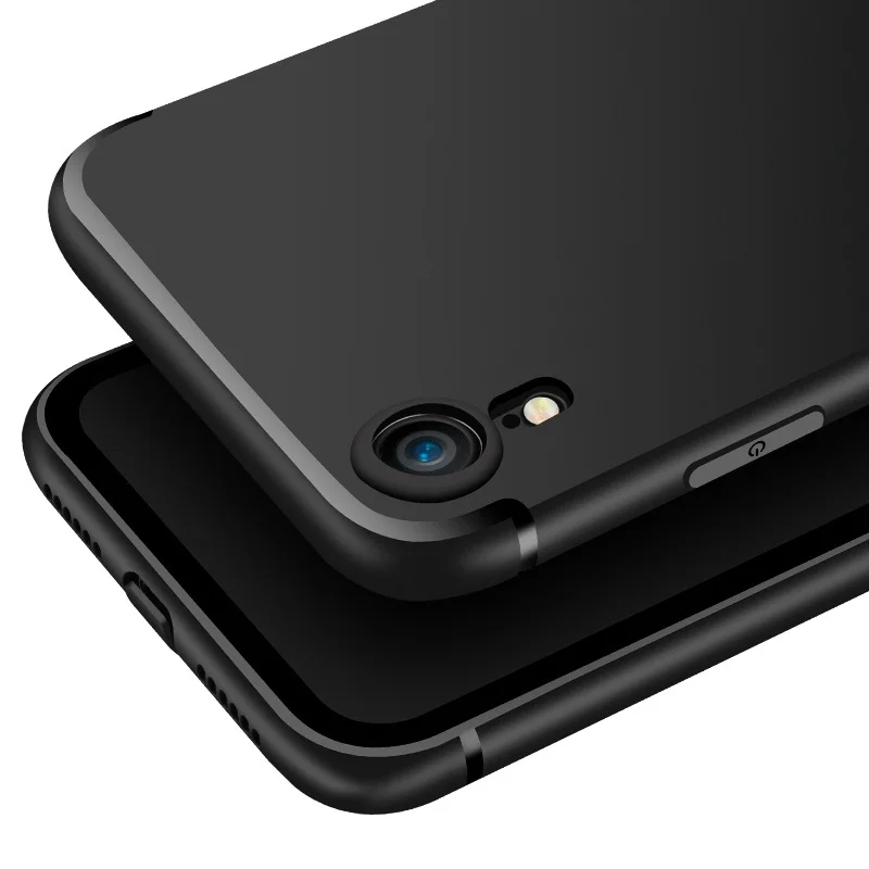 Тонкий мягкий матовый Силиконовый из ТПУ чехол для Iphone 11 Pro Xs Max X Xr 6 6s 7 8 Plus защитный чехол с заглушкой от пыли