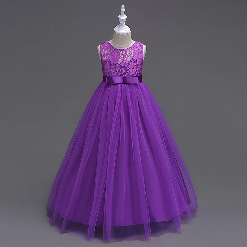 4-14Y hot 2017 High Quality Communion Dresses For Girl Tulle Lace Infant Toddler Kid Pageant Flower Dress for Wedding free | Детская