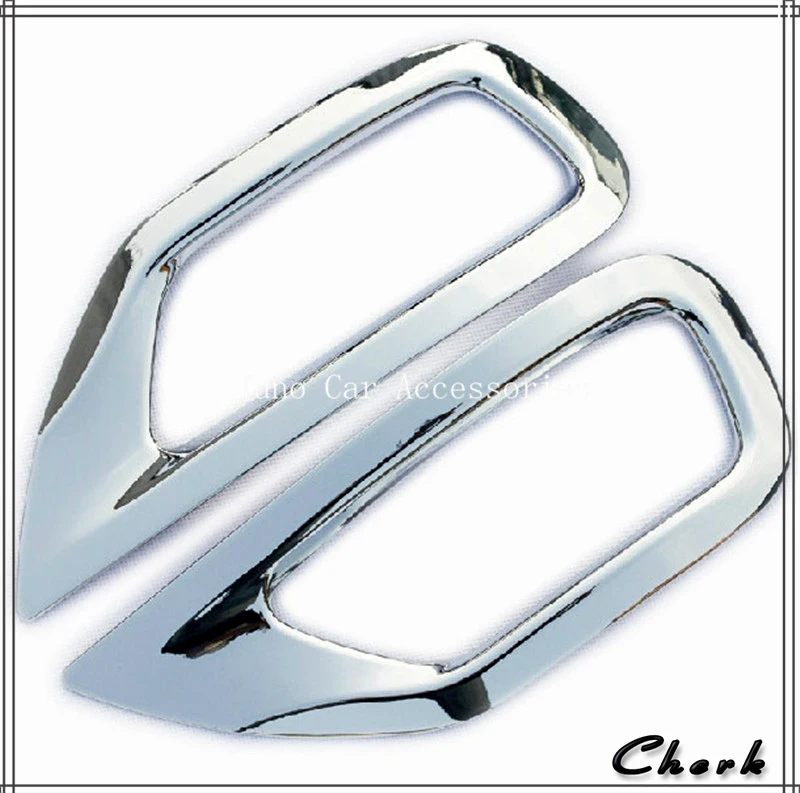 2 шт. ABS хром задний противотуманный фонарь Крышка лампы отделка автомобиля